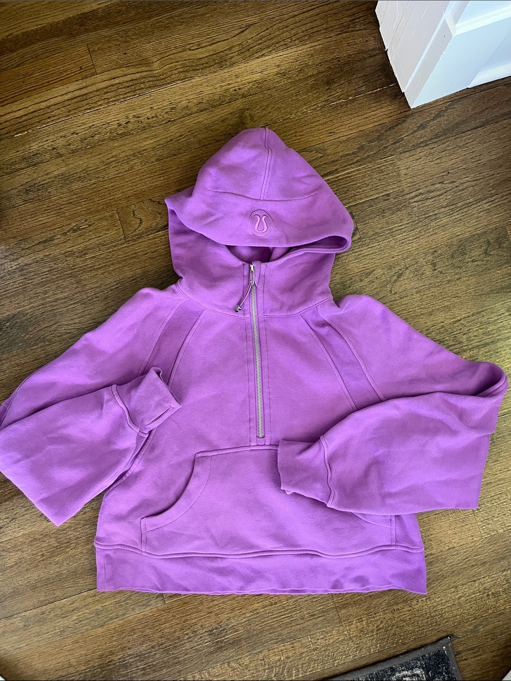 lululemon Scuba Oversized Half Zip Hoodie Moonlit Magenta Pink/Purple. XS/S
